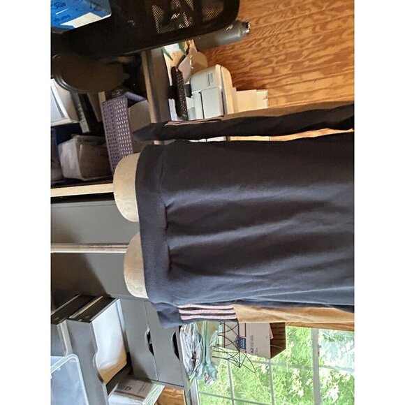 Adidas Sweatshirt womens Essentials Crewneck Logo Colorblock Blue & Tan NWT XS - Picture 3 of 11